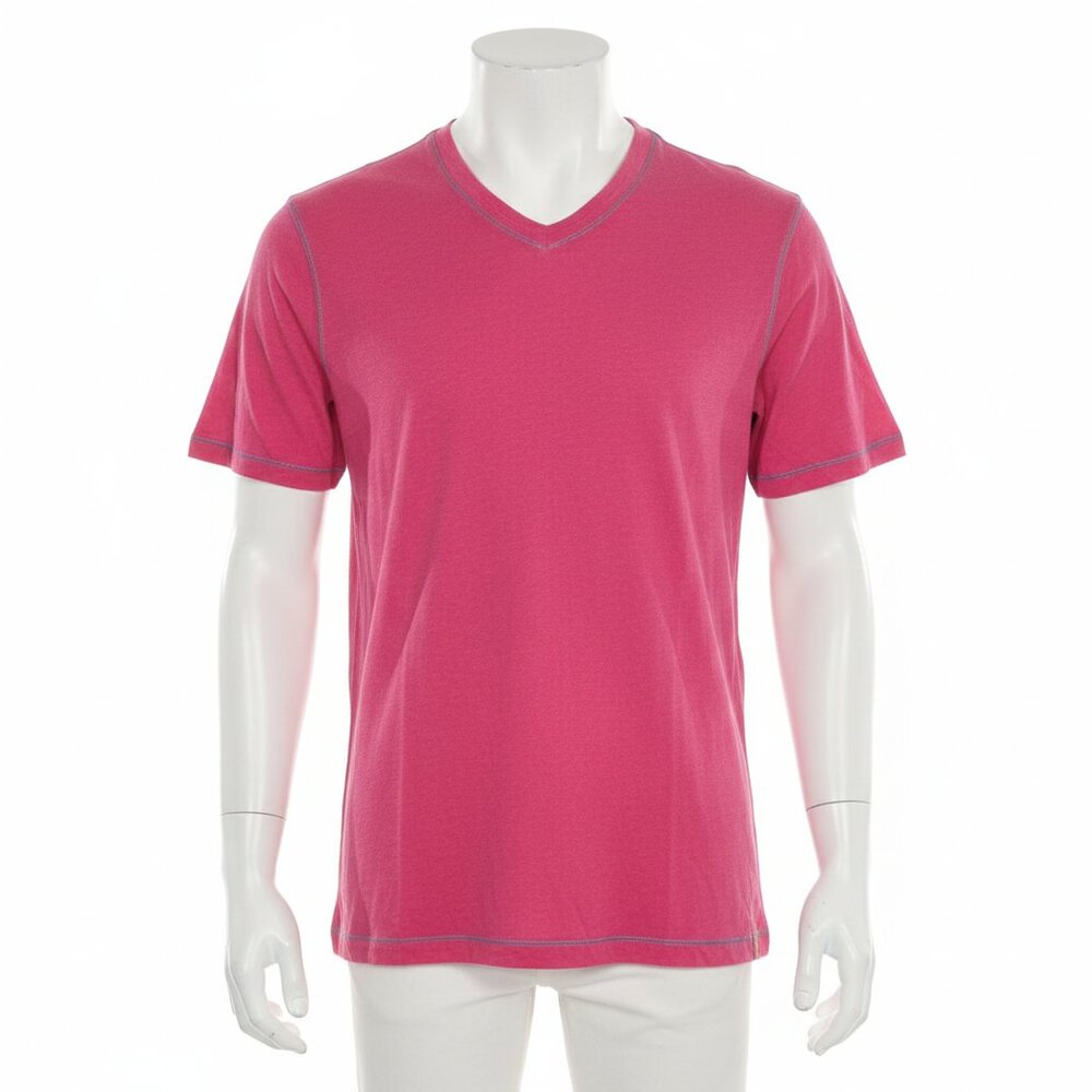 Robert Graham Shirt Mens Small Raspberry Pink Contrast Stitching Basic Casual